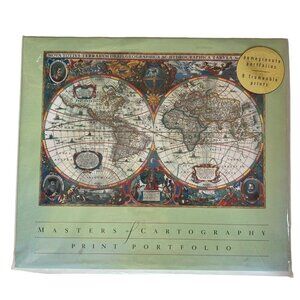 Masters Of Cartography Print Portfolio Pomegranate Publications 13x15 World Maps